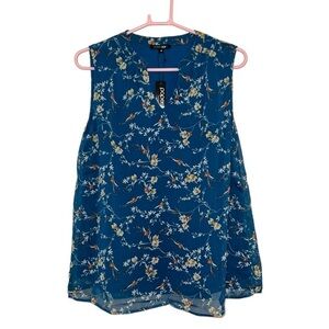 Papermoon sleeveless floral blouse NWT